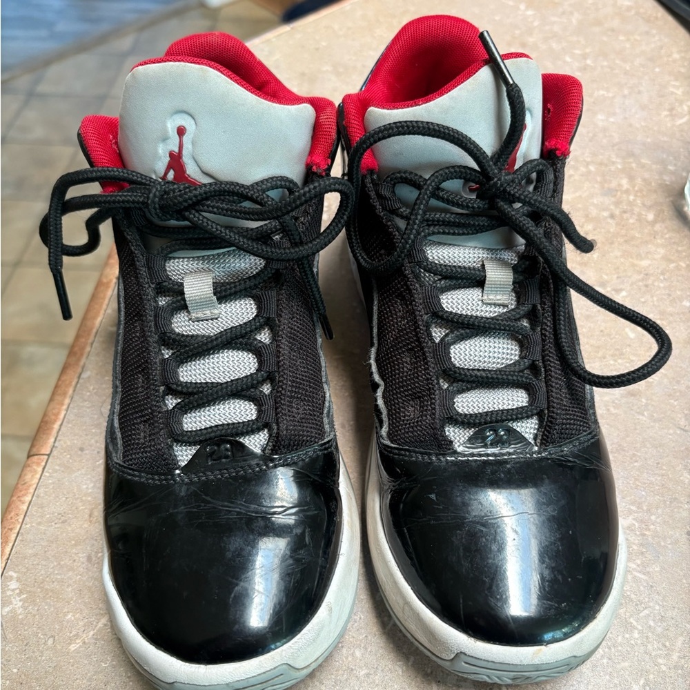 Nike Black and Red Kids Sneakers